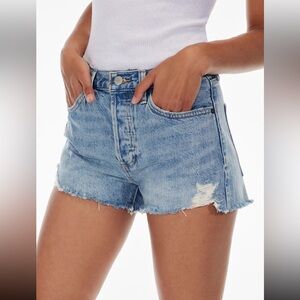 BNWT $88 Denim Forum The Ex-Boyfriend Hi-Rise Denim Short